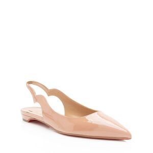 Christian Louboutin Patent Leather Hot Chickita Slingback Flats - Size 10 / 40